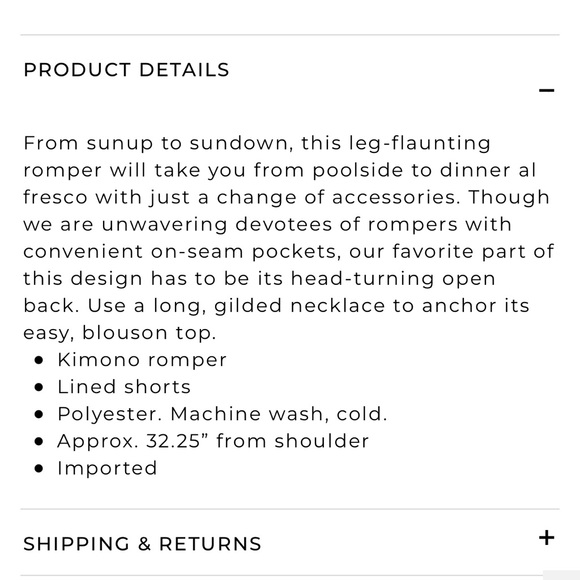 WHBM Rust Romper - Picture 5 of 11